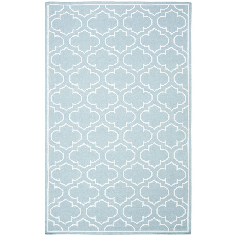 Safavieh Dhurries Blue Contemporary Rug - 5' x 8'
