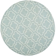 Safavieh Dhurries Blue Contemporary Rug - Round 7'