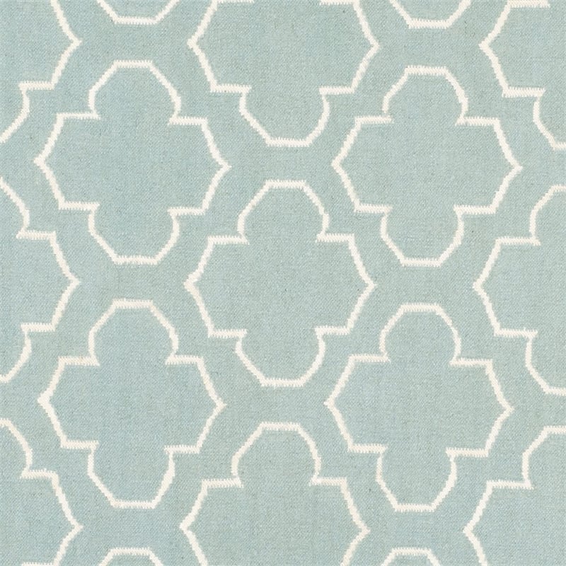 Safavieh Dhurries Blue Contemporary Rug - Round 7'