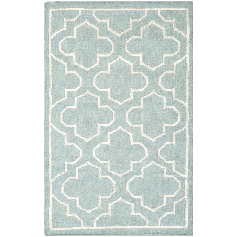 Safavieh Dhurries Blue Contemporary Rug - Runner 2'6