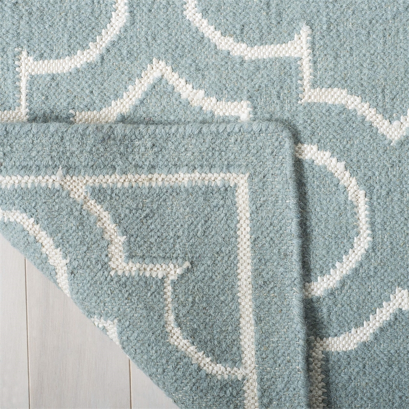 Safavieh Dhurries Blue Contemporary Rug - Runner 2'6