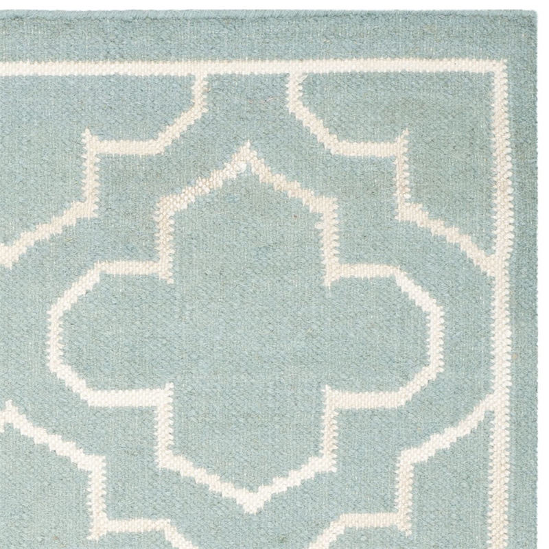 Safavieh Dhurries Blue Contemporary Rug - Runner 2'6