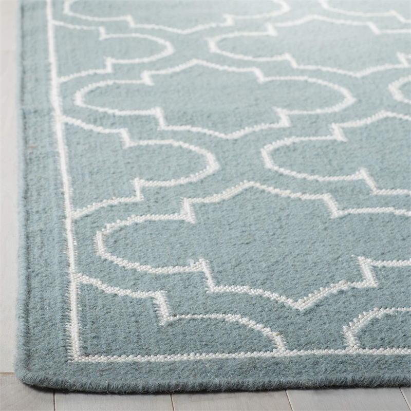 Safavieh Dhurries Blue Contemporary Rug - Runner 2'6