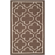 Safavieh Dhurries Brown Contemporary Rug - Runner 2'6