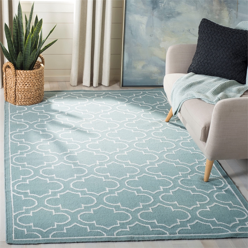 Safavieh Dhurries Brown Contemporary Rug - Runner 2'6