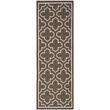 Safavieh Dhurries Brown Contemporary Rug - Runner 2'6