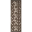 Safavieh Dhurries Brown Contemporary Rug - Runner 2'6
