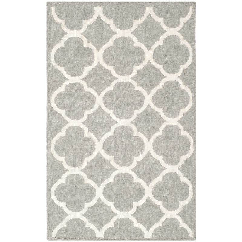 Safavieh Dhurries Grey Contemporary Rug - Runner 2'6