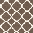 Safavieh Dhurries Brown Contemporary Rug - Round 7'
