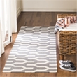 Safavieh Dhurries Silver Contemporary Rug - Runner 2'6