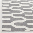 Safavieh Dhurries Silver Contemporary Rug - Runner 2'6