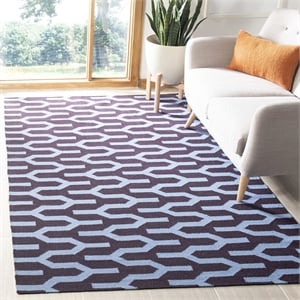 Safavieh Dhurries Purple Contemporary Rug - 5' x 8'