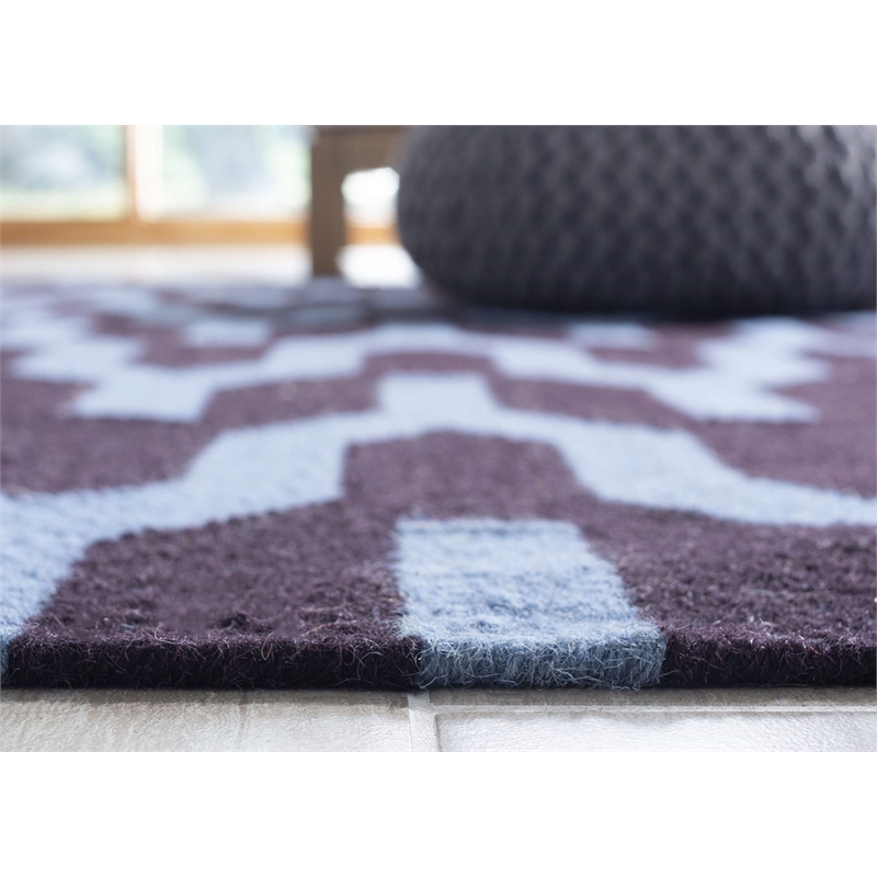 Safavieh Dhurries Purple Contemporary Rug - Runner 2'6