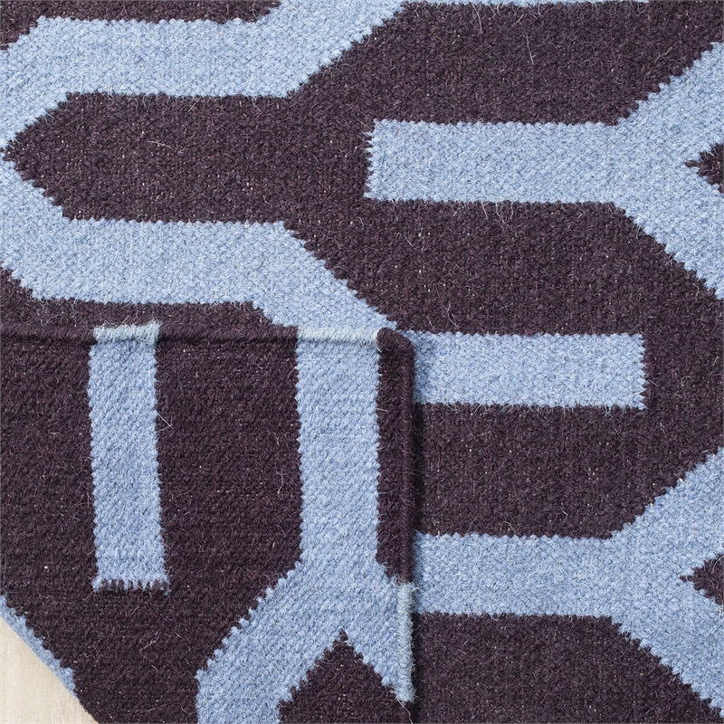 Safavieh Dhurries Purple Contemporary Rug - Runner 2'6