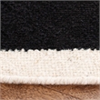 Safavieh Dhurries Black Contemporary Rug - Round 6'