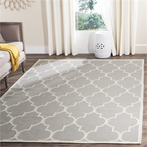 Safavieh Dhurries Grey Contemporary Rug - 4' x 6'