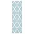 Safavieh Dhurries Light Blue Contemporary Rug - Runner 2'6