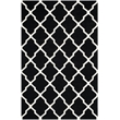 Safavieh Dhurries Black Contemporary Rug - 4' x 6'