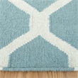 Safavieh Dhurries Light Blue Contemporary Rug - Round 6'