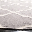 Safavieh Dhurries Dark Grey Contemporary Rug - Round 6'