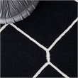 Safavieh Dhurries Black Contemporary Rug - Runner 2'6