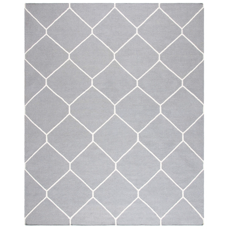 Safavieh Dhurries Grey Contemporary Rug - 8' x 10'