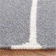 Safavieh Dhurries Grey Contemporary Rug - Round 6'