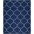 Safavieh Dhurries Navy Contemporary Rug - 8' x 10'