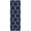 Safavieh Dhurries Navy Contemporary Rug - Runner 2'6