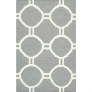 Safavieh Dhurries Black Contemporary Rug - Runner 2'6&quot x 4'