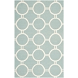 Safavieh Dhurries Light Blue Contemporary Rug - 6' x 9'