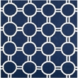 Safavieh Dhurries Navy Contemporary Rug - Square 6'