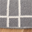 Safavieh Dhurries Grey Contemporary Rug - Round 6'
