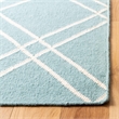 Safavieh Dhurries Light Blue Contemporary Rug - Runner 2'6