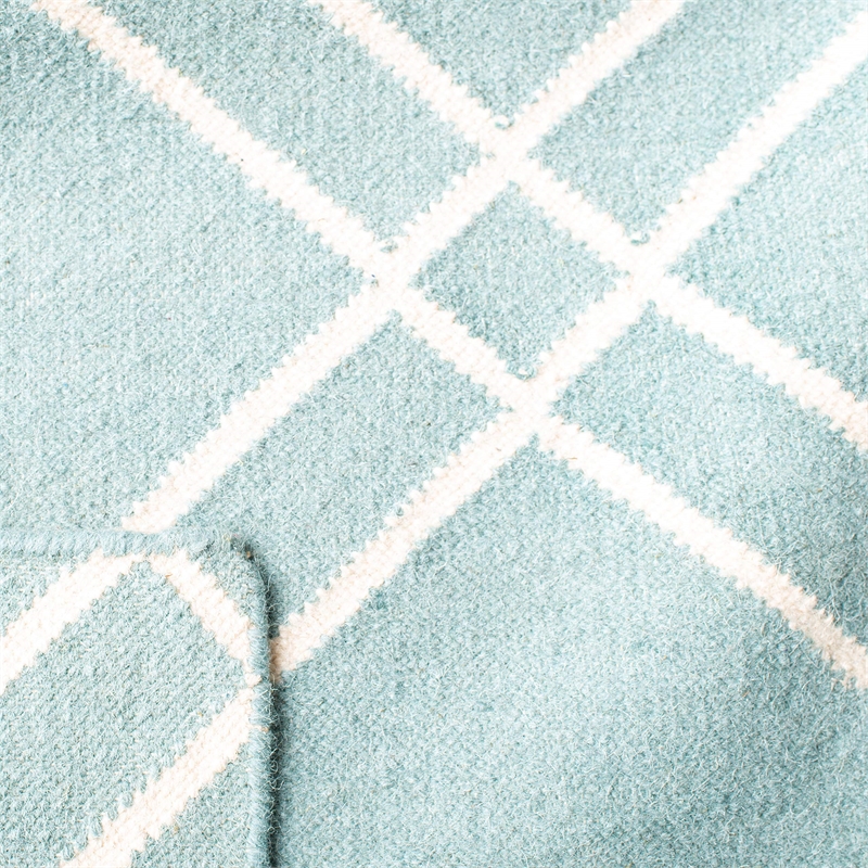 Safavieh Dhurries Light Blue Contemporary Rug - Runner 2'6