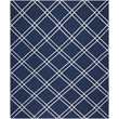 Safavieh Dhurries Navy Contemporary Rug - 8' x 10'