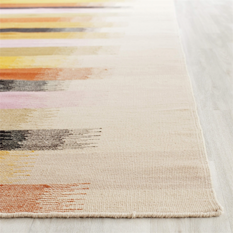 Safavieh Dhurries Beige Contemporary Rug - 2'6