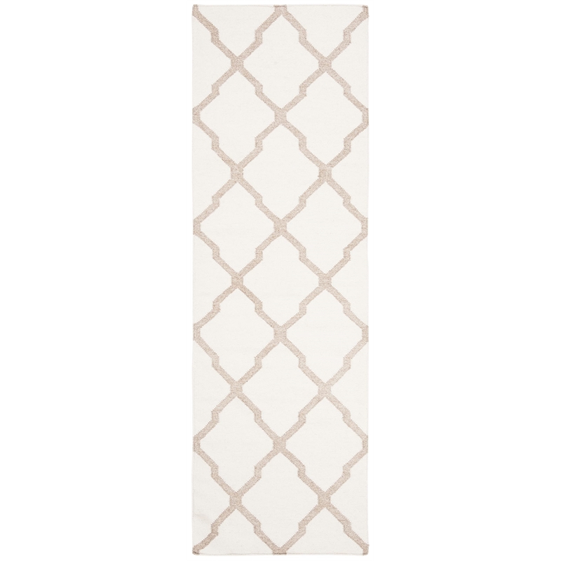 Safavieh Dhurries Ivory Contemporary Rug - 2'6