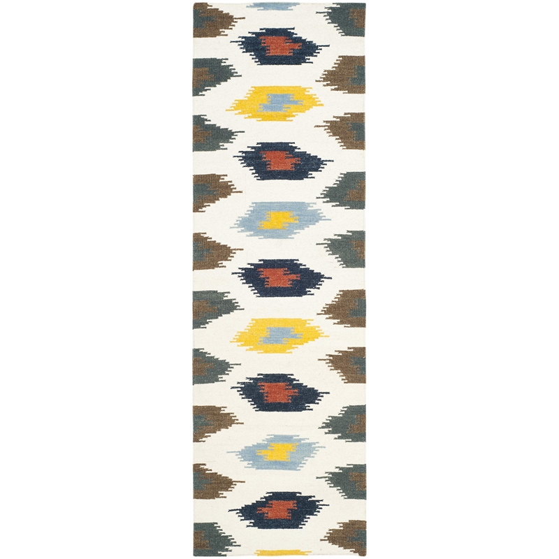 Safavieh Dhurries Ivory Contemporary Rug - 2'6