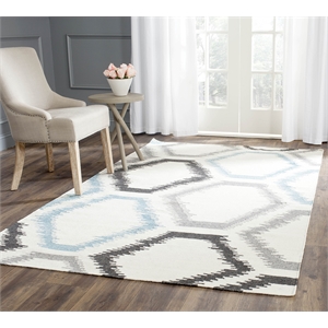 Safavieh Dhurries Ivory Contemporary Rug - 4' x 6'