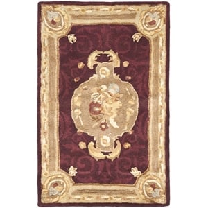 Safavieh Empire Dark Red Traditional Rug - Half Moon 2'6&quot x 5'