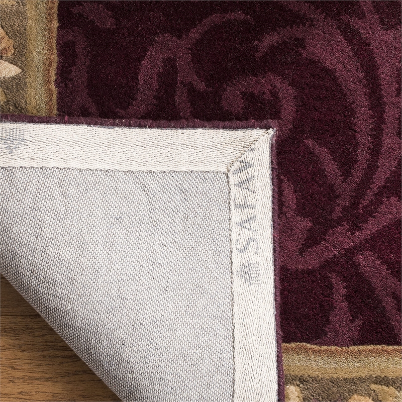 Safavieh Empire Dark Red Traditional Rug - Half Moon 2'6
