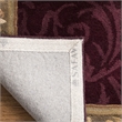 Safavieh Empire Dark Red Traditional Rug - Half Moon 2'6
