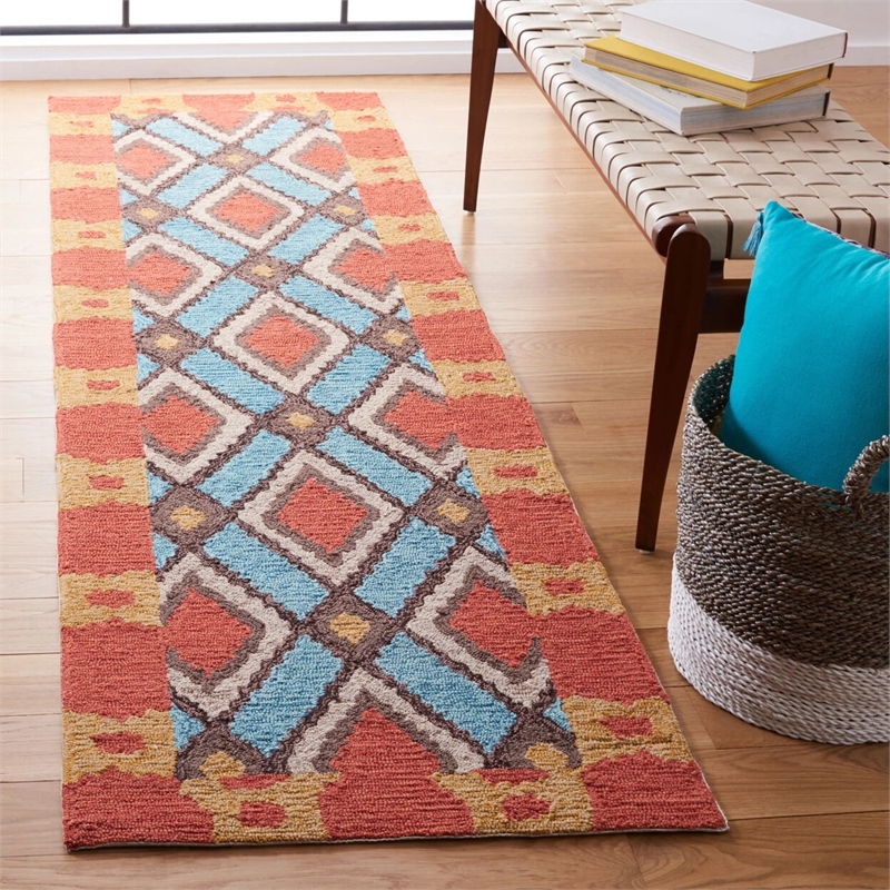 Safavieh Four Seasons Light Blue Indoor Rug - Runner 2'6