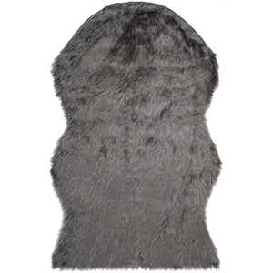 Safavieh Faux Sheep Skin Grey Shag Rug - 3' x 5'