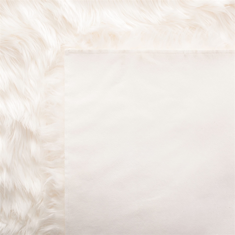 Safavieh Faux Sheep Skin Ivory Shag Rug - Runner 2'6
