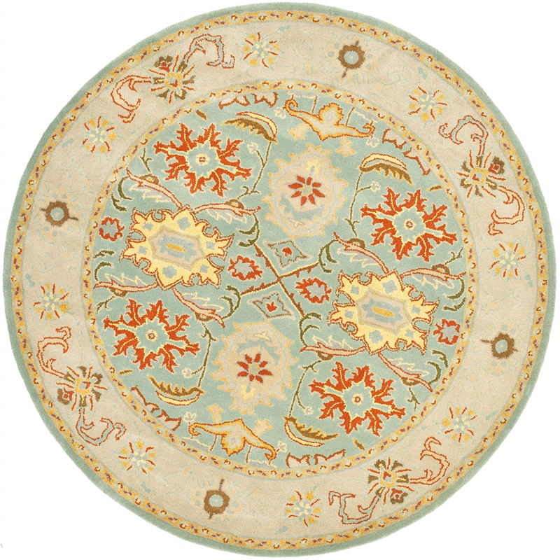 Safavieh Heritage Light Blue Traditional Rug - Round 4'