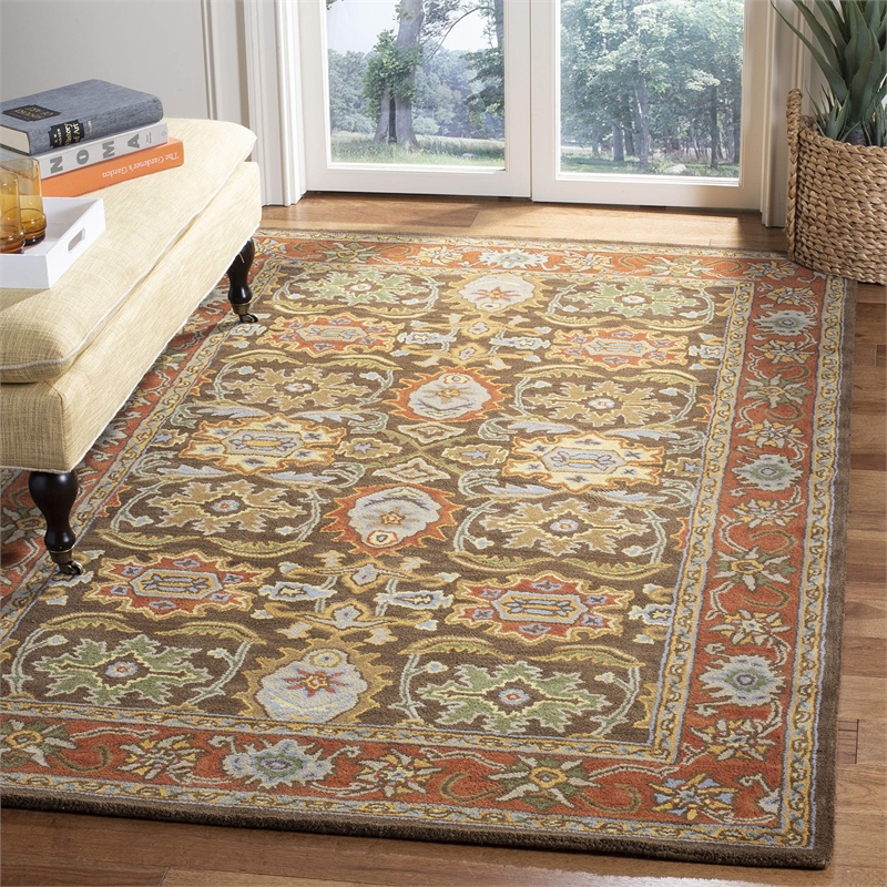 Safavieh Heritage Chocolate Traditional Rug - 4' x 6'