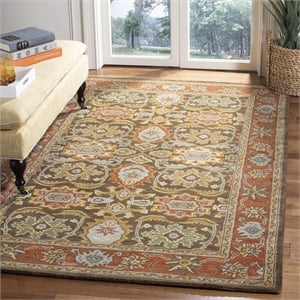 Safavieh Heritage Chocolate Traditional Rug - 4' x 6'