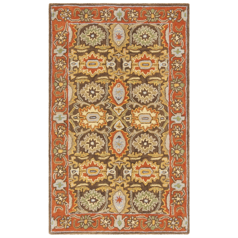 Safavieh Heritage Chocolate Traditional Rug - 4' x 6'